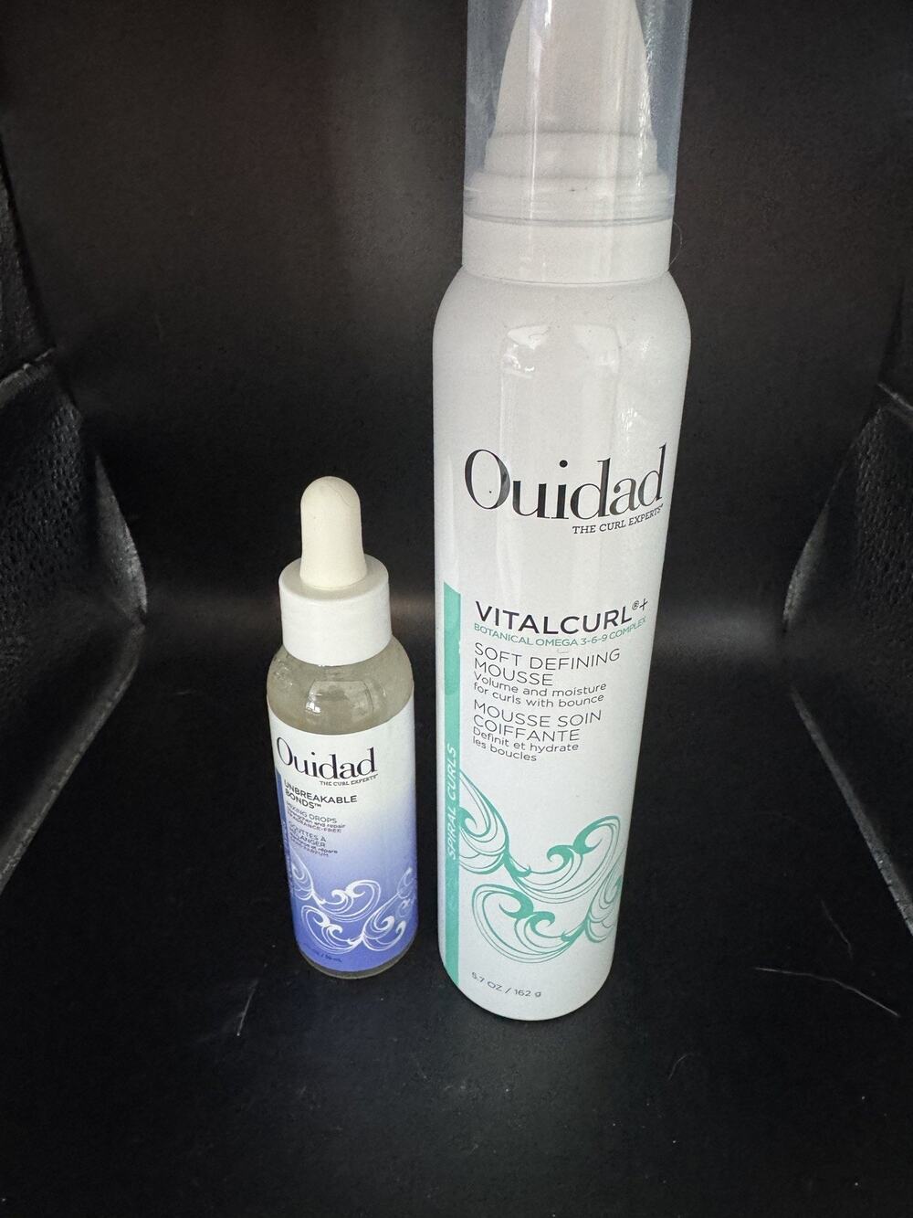 Ouidad VitaCurl+ Soft Defining Mousse & Ouidad Unbreaksble Bonds Mixing Drops